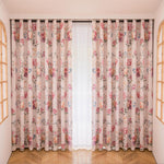 Load image into Gallery viewer, 2 Panels 60% Blackout Colorful Flowers Floral Curtains for Living Room Thermal Insulated Bedroom Darkening Drapes for Basics Room Window