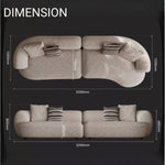 Load image into Gallery viewer, ABC Home Fleece Fabric Overstuffed Multifunction Sofa set for Livingroom Office