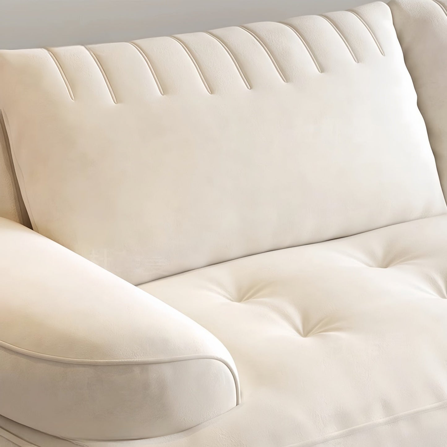 ABC Home Light Luxury Fabric Cloud Shaped Sofa set for Livingroom