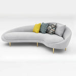 Load image into Gallery viewer, AAH Home Dutch Velvet Fabric Arc-shaped Sofa set for Livingroom Office AAH HOME
