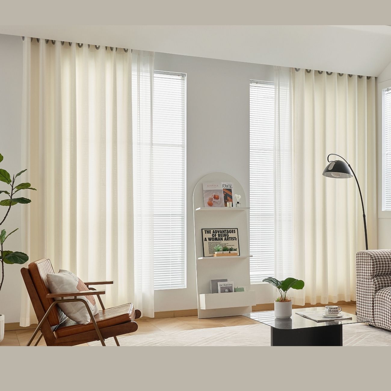 ABC HOME Curtains: 2 Panels Sheer Color Chiffon Tulle Light Window Textile Curtains Drapes for