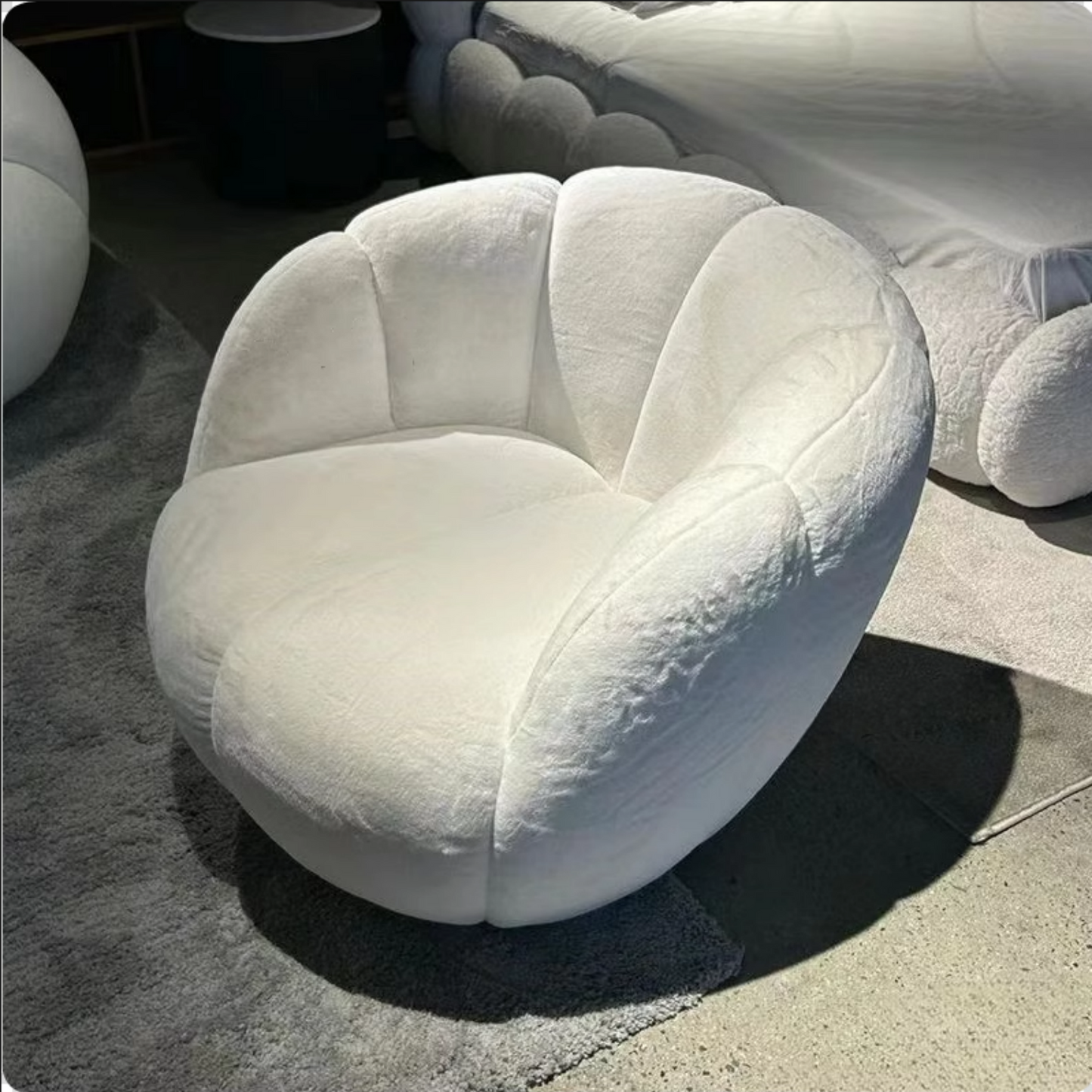 ABC HOME Sofa with Wood & White