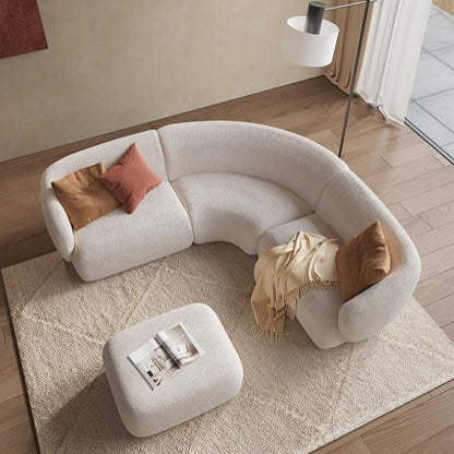 ABC HOME Wood White Modular Sofa Collection