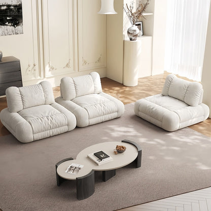 ABC HOME Sofa: Wood White Cloud