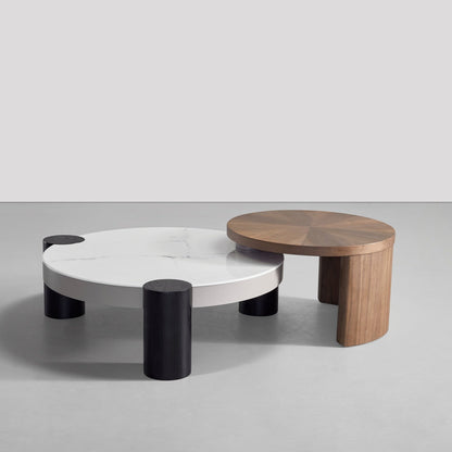 ABC HOME Coffee Table: Space-Saving Nesting Table Set for Modern Living Room in Dubai showroom