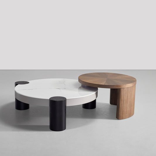 ABC HOME Coffee Table: Space-Saving Nesting Table Set for Modern Living Room in Dubai showroom