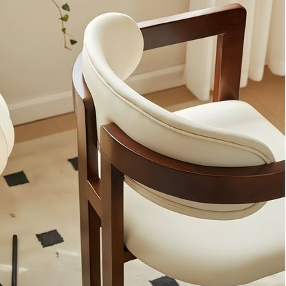 ABC HOME Linen Walnut Wood Chair | Contemporary Style