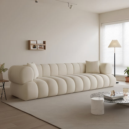 ABC Home Fleece Fabric Overstuffed Multifunction Cloud shaped Sofa Chair set for Livingroom Office