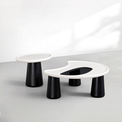 ABC HOME Coffee Table: Space-Saving Nesting Table Set for Modern Living Room in Dubai showroom