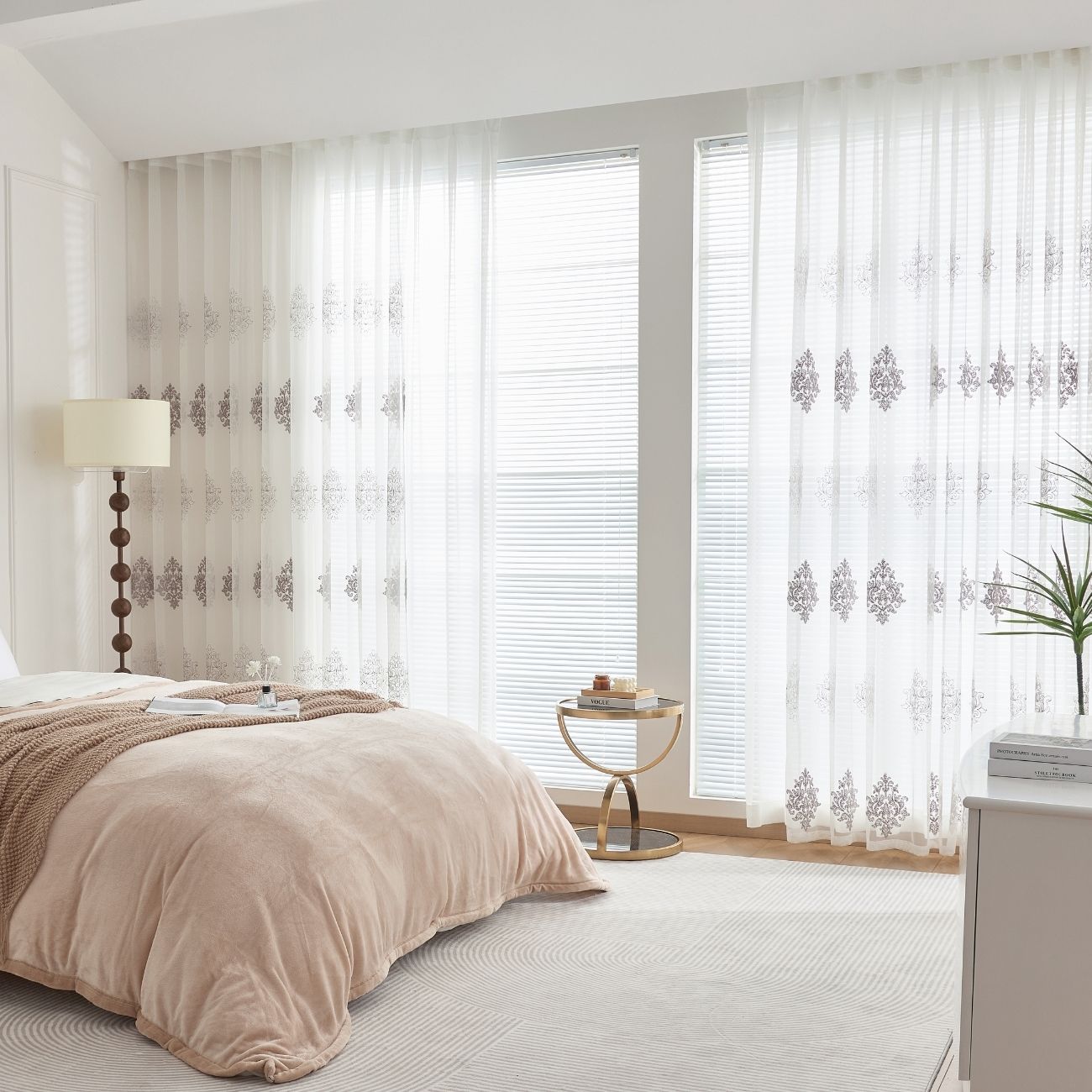 ABC HOME Curtains: 2 Panels Sheer Color Chiffon Tulle Light Window Textile Curtains Drapes for