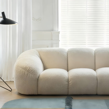 ABC HOME Wood White Cloud Sofa Collection