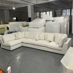 Load image into Gallery viewer, ABC Home Light Luxury Linen Fabric Tofu-block Shaped Sofa set for Livingroom
