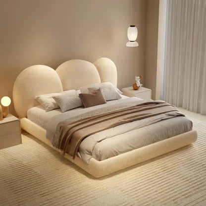 ABC HOME Bed: Bed Frame Modern King Queen Size for bedroom Without Mattress in Dubai showroom