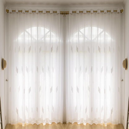 ABC HOME Curtains: 2 Panels Sheer Color Chiffon Tulle Light Window Textile Curtains Drapes for