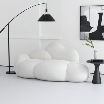 ABC HOME Sofa: Wood White Cloud