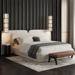 Load image into Gallery viewer, ABC Home Bed Frame Modern Velvet King Queen Size for bedroom Without Mattress
