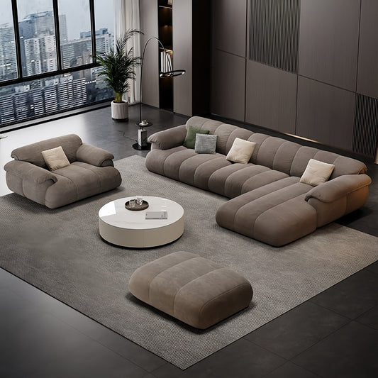 ABC HOME Wood Beige Sectional Sofa Collection