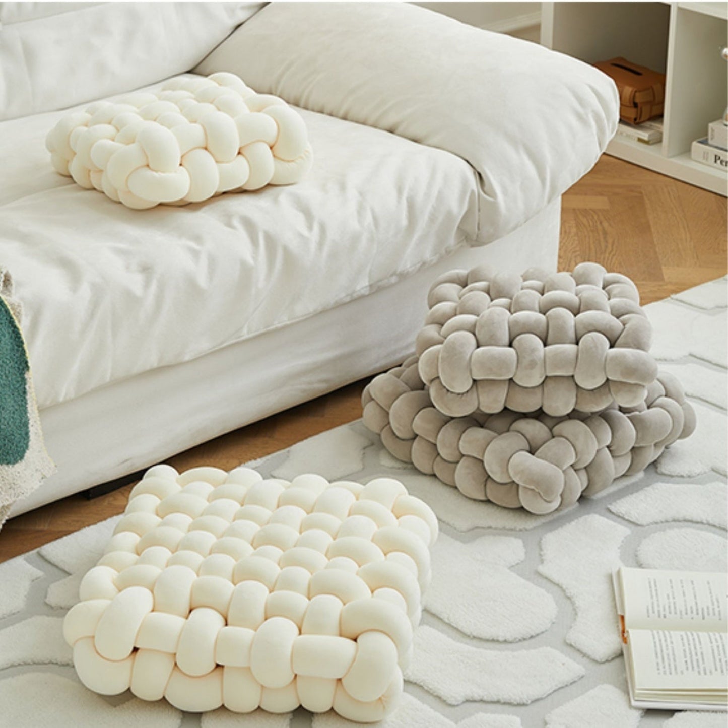 ABC HOME Chair: Velvet Cream Modern