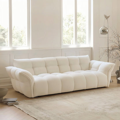 ABC HOME Wood White Cloud Sofa | Contemporary Style