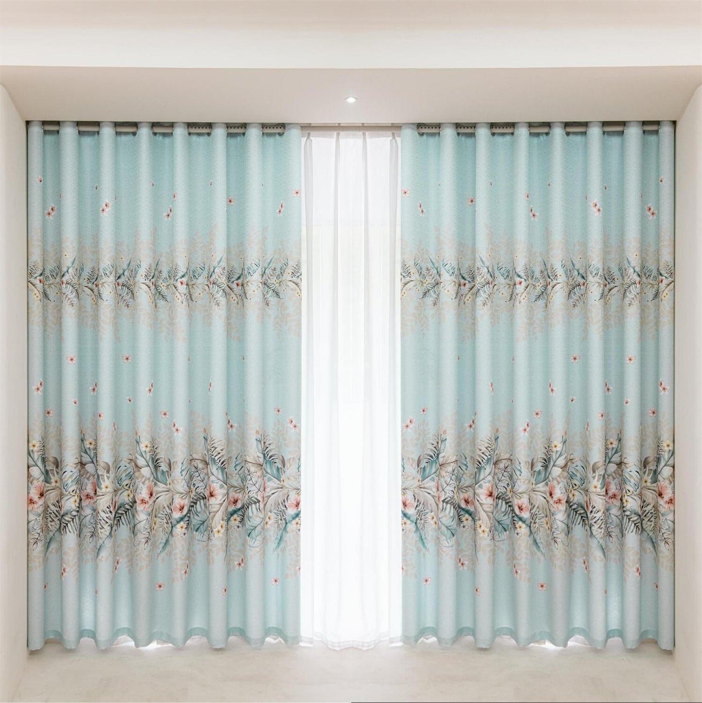 2 Panels 60% Blackout Colorful Flowers Floral Curtains for Living Room Thermal Insulated Bedroom Darkening Drapes for Basics Room Window