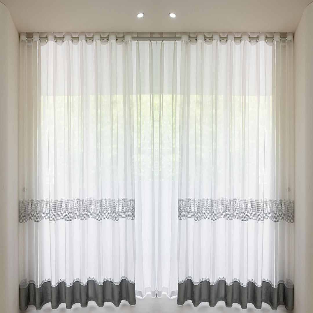 2 Panels Sheer Color Chiffon Tulle Light Window Textile Curtains Drapes for Bedroom Livingroom