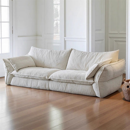ABC HOME Wood White Cloud Sofa | Contemporary Style