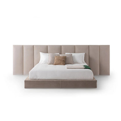 ABC HOME Bed: Bed Frame Modern Velvet King Queen Size for bedroom Without Mattress in Dubai sho