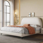 Load image into Gallery viewer, ABC Home Light Luxury Modern  Leather Wrap Bed Frame for Bedroom Without Mattress
