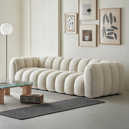 ABC HOME Sofa: Fleece Fabric Overstuffed Multifunction Pumpkin shaped Sofa Chair set for Living