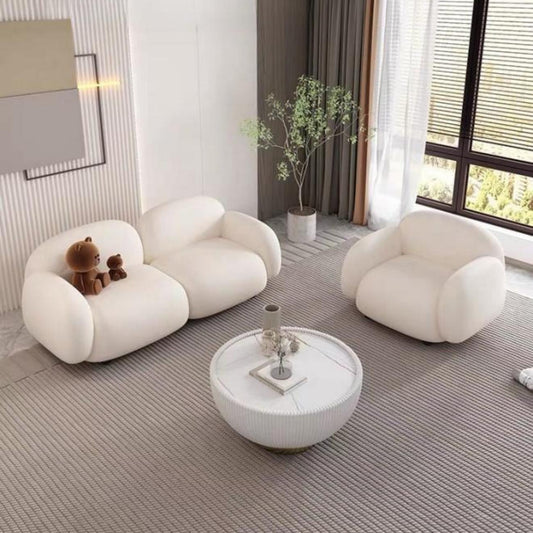 ABC HOME Sofa: Fleece Fabric Overstuffed Multifunction Sofa Chair set for Livingroom Office in