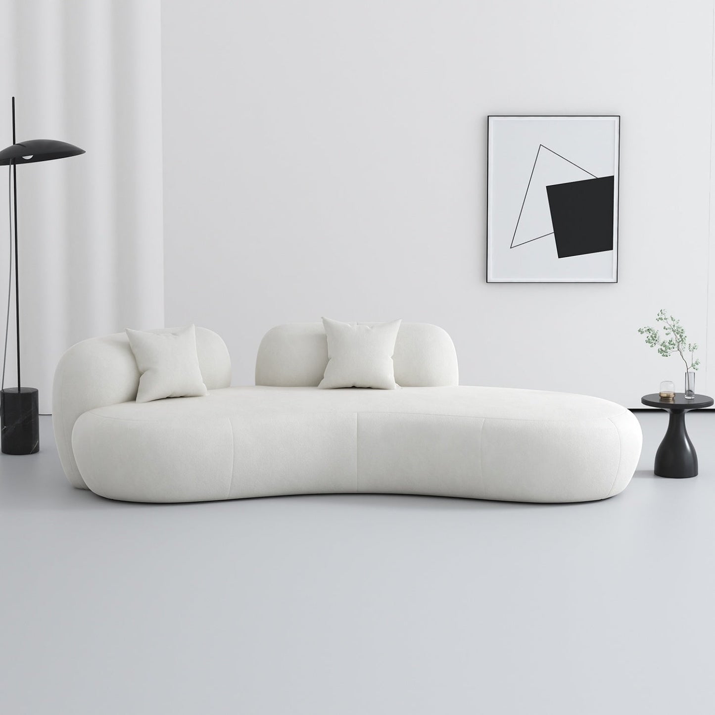 ABC HOME Wood White Cloud Sofa Collection