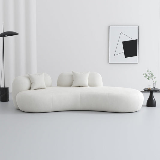 ABC HOME Wood White Cloud Sofa Collection