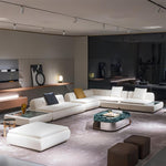 Load image into Gallery viewer, ABC Home Light Luxury Fabric Cloud Shaped Sofa set for Livingroom
