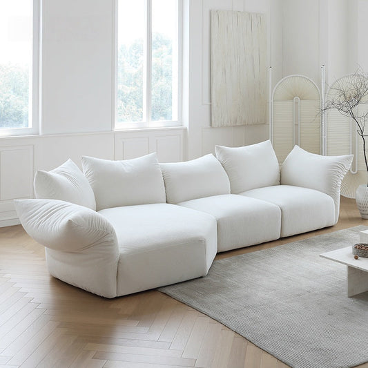 ABC HOME Sofa: Fleece Fabric Overstuffed Multifunction Flower Shape Sofa for Livingroom Office