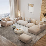 Load image into Gallery viewer, ABC Home Fleece Fabric Overstuffed Multifunction Sofa set for Livingroom Office
