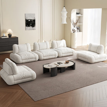 ABC HOME Sofa: Wood White Cloud