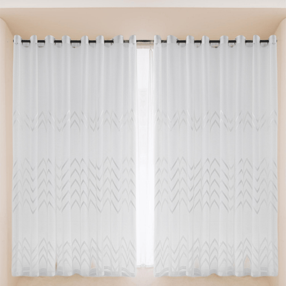 ABC HOME Curtains: 2 Panels Sheer Color Chiffon Tulle Light Window Textile Curtains Drapes for