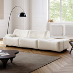 Load image into Gallery viewer, ABC Home Light Luxury Fabric Cloud Shaped Sofa set for Livingroom
