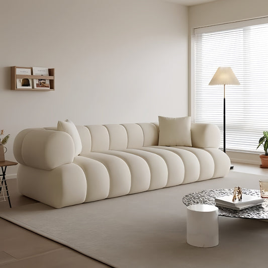 ABC HOME Sofa: Fleece Fabric Overstuffed Multifunction Cloud shaped Sofa Chair set for Livingro