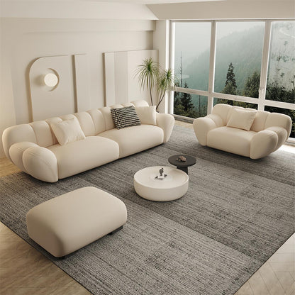 ABC Home Light Luxury Fabric Cloud Shaped Sofa set for Livingroom