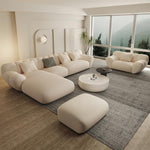 Load image into Gallery viewer, ABC Home Fleece Fabric Overstuffed Multifunction Sofa set for Livingroom Office
