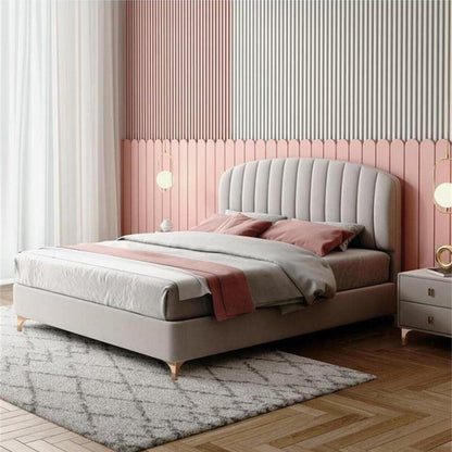 ABC HOME Bed: Bed Frame Modern King Queen Size for bedroom Without Mattress in Dubai showroom
