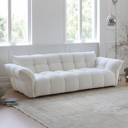 ABC HOME Wood White Cloud Sofa | Contemporary Style