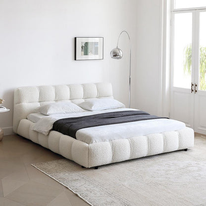 ABC HOME Bed: Bed Frame Modern Velvet King Queen Size for bedroom Without Mattress in Dubai sho