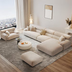 Load image into Gallery viewer, ABC Home Fleece Fabric Overstuffed Multifunction Sofa set for Livingroom Office
