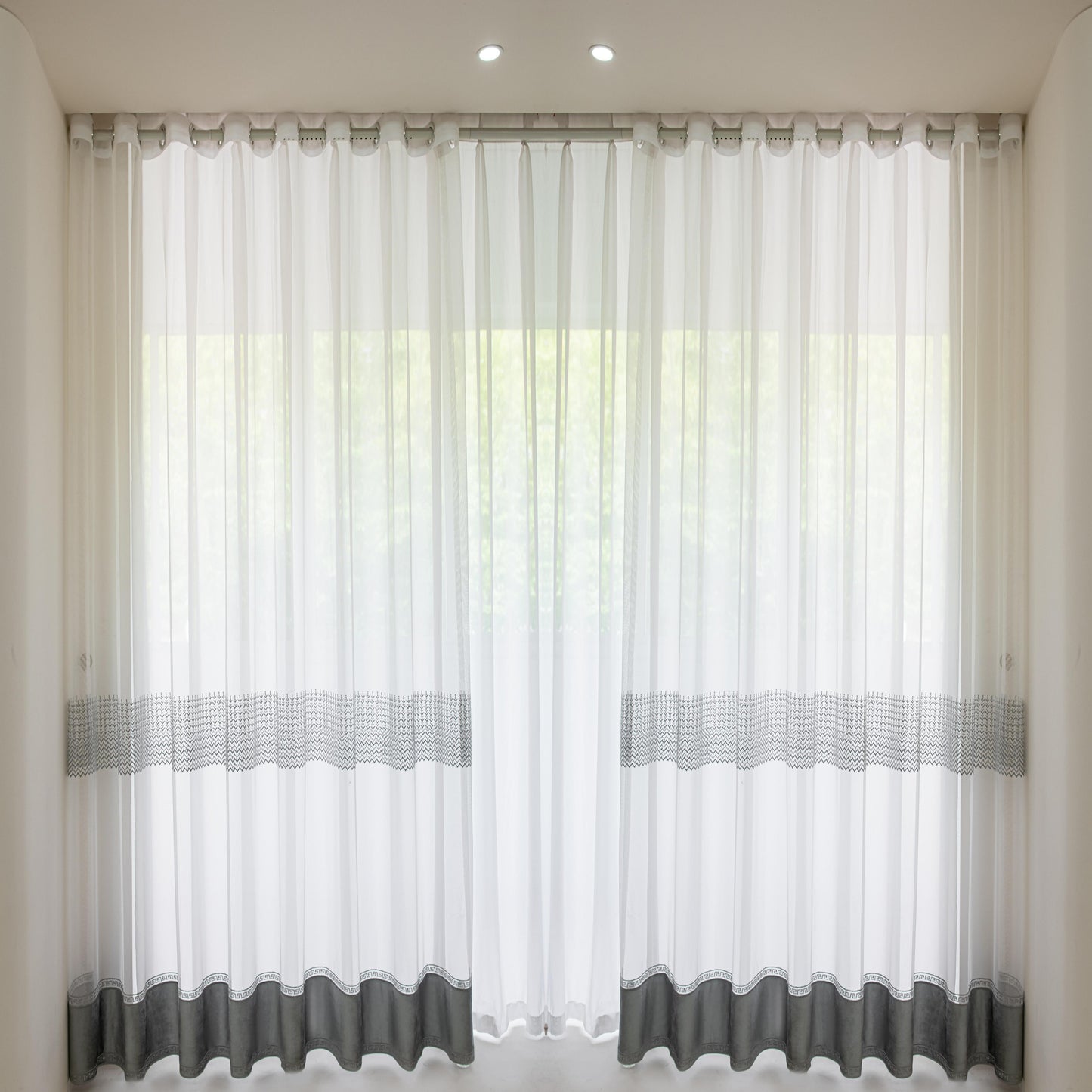 ABC HOME Curtains: 2 Panels Sheer Color Chiffon Tulle Light Window Textile Curtains Drapes for