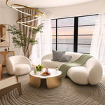 Load image into Gallery viewer, ABC Home Fleece Fabric Overstuffed Multifunction Sofa Chair set for Livingroom Office
