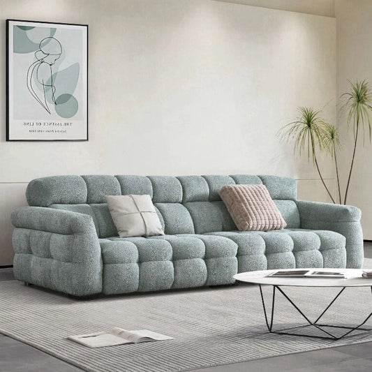 ABC HOME Sofa: Fleece Fabric Overstuffed Multifunction Cloud shaped Sofa Chair set for Livingro