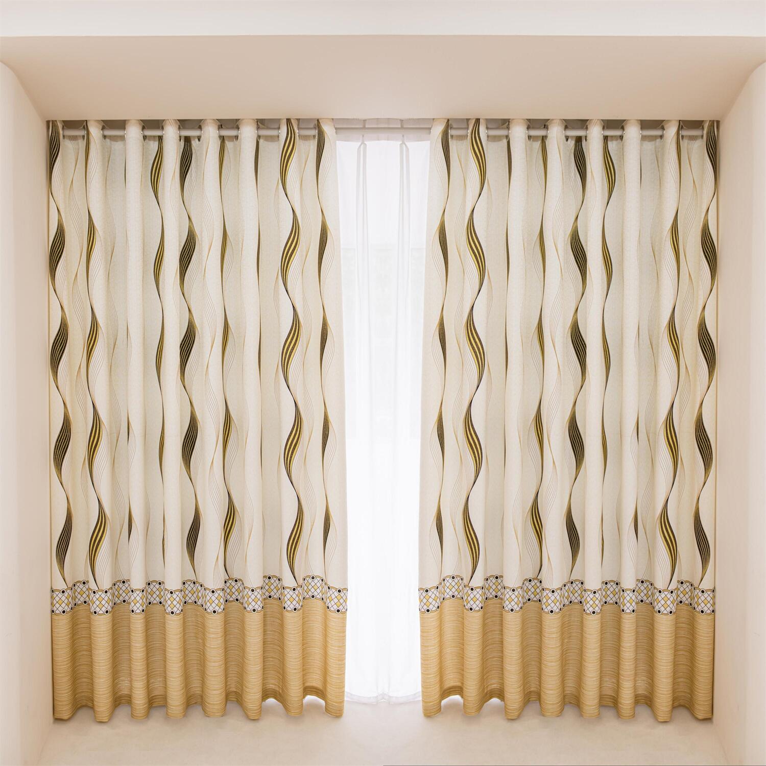 ABC HOME Curtains: 2 Panels 60% Blackout Colorful Flowers Floral Curtains for Living Room Therm