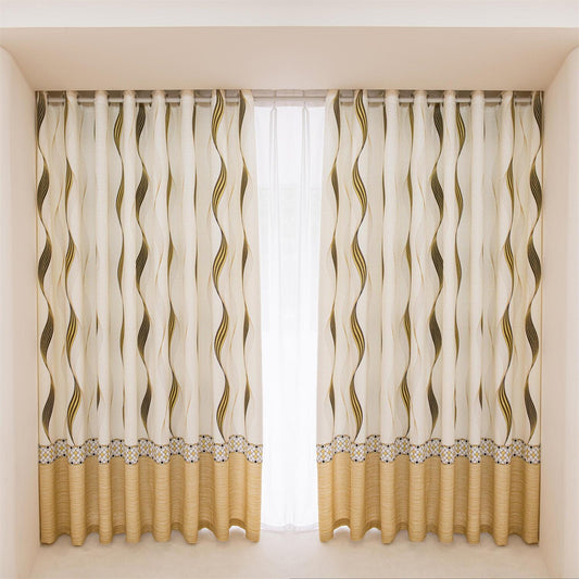 ABC HOME Curtains: 2 Panels 60% Blackout Colorful Flowers Floral Curtains for Living Room Therm